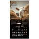 Календарь настенный перекидной 2027 г., BRAUBERG, 12 листов, 28,5х57 см, "Goat calendar", 118417 118417