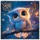 Календарь настенный перекидной 2027 г., BRAUBERG, 12 листов, 21,4х42,8 см, МИНИ, "Magic animals", 118431 118431