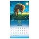 Календарь настенный перекидной 2027 г., BRAUBERG, 12 листов, 21,4х42,8 см, МИНИ, "Magic animals", 118431 118431