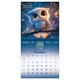 Календарь настенный перекидной 2027 г., BRAUBERG, 12 листов, 21,4х42,8 см, МИНИ, "Magic animals", 118431 118431