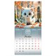 Календарь настенный перекидной 2027 г., BRAUBERG, 12 листов, 21,4х42,8 см, МИНИ, "Magic animals", 118431 118431