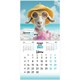 Календарь настенный перекидной 2027 г., BRAUBERG, 12 листов, 21,4х42,8 см, МИНИ, "Funny goats", 118432 118432