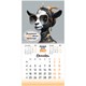 Календарь настенный перекидной 2027 г., BRAUBERG, 12 листов, 21,4х42,8 см, МИНИ, "Funny goats", 118432 118432