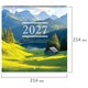 Календарь настенный перекидной 2027 г., BRAUBERG, 12 листов, 21,4х42,8 см, МИНИ, "Nature", 118433 118433