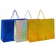 Пакет подарочный 45x13x33 см (XL), НАБОР 3 шт., 3 дизайна, голография, ЗОЛОТАЯ СКАЗКА, 609736 609736
