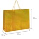 Пакет подарочный 45x13x33 см (XL), НАБОР 3 шт., 3 дизайна, голография, ЗОЛОТАЯ СКАЗКА, 609736 609736