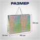 Пакет подарочный 45x13x33 см (XL), НАБОР 3 шт., 3 дизайна, голография, ЗОЛОТАЯ СКАЗКА, 609736 609736