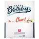 Пакет подарочный (1 штука) 18х10х23 см (M), "Happy Birthday", ассорти, глиттер, фольга, ЗОЛОТАЯ СКАЗКА, 700806 700806