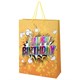 Пакет подарочный (1 штука) 33х13х45 см (XL), "Birthday Collection", ассорти, фольга, ЗОЛОТАЯ СКАЗКА, 700826 700826